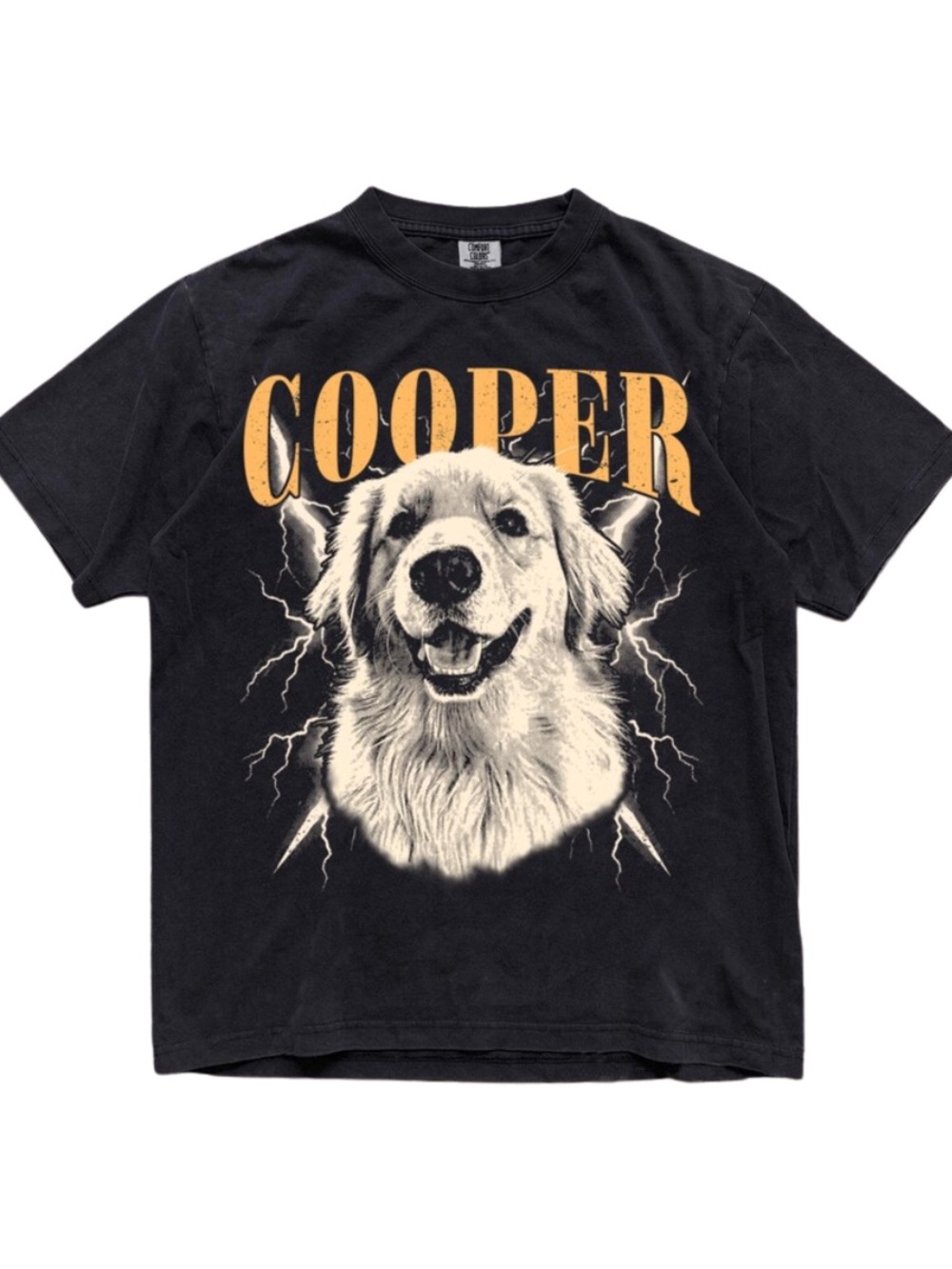 Cooper Dog Graphic Tee - Black